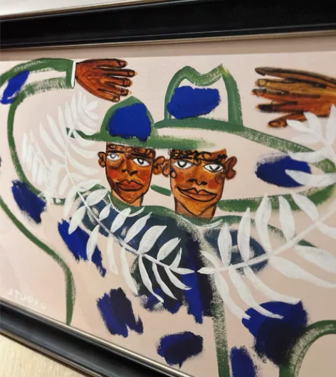 【好看！】抽象艺术装饰画人物小众现代家居摆...