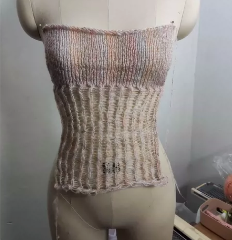 艺术针织面料，服装设计师创意针织面料再造成...