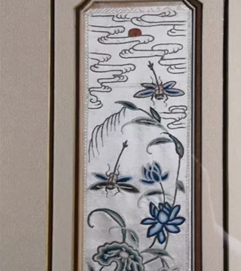 清代刺绣.古董艺术装饰画， 室雅何须大，选...