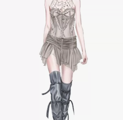 服装效果图 服装设计(手绘) 可手绘 p...