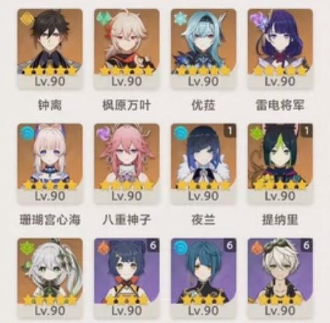 原神60级退游账号，就冲过几次月卡 21个...