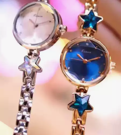 金米欧品牌手表女亏本处理，满天星浪漫手链手...