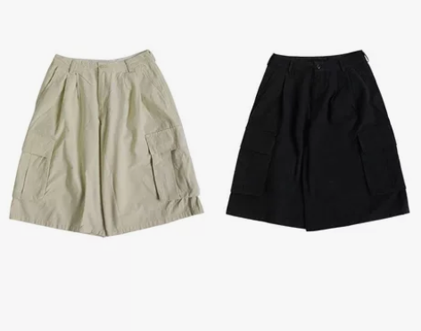 男裤五分裤工装潮流短裤 服装版型：宽松 腰...