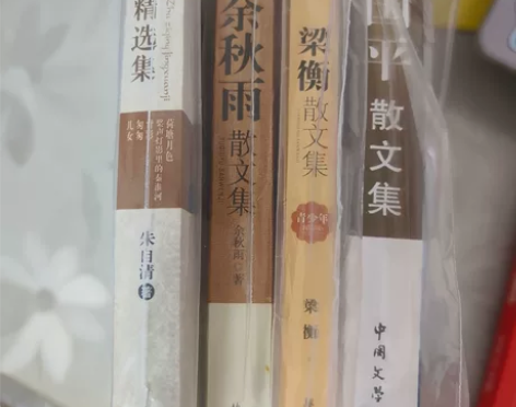 出二手书散文集 《朱自清精选集》 《余秋雨...