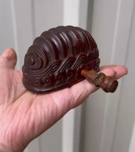 爷爷从拆迁处收的 正宗小叶黄杨木雕道发簪手...