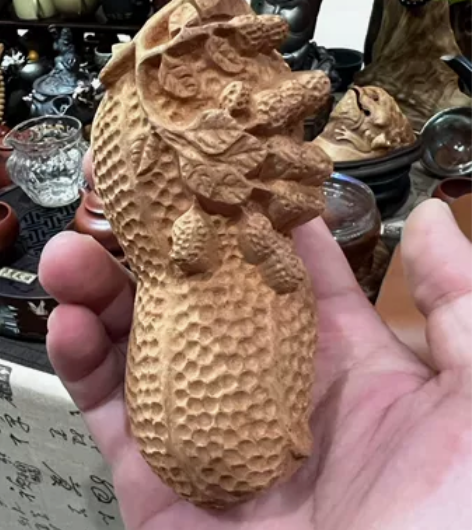 出售一个木雕的花生,什么木头忘记 好事要花...