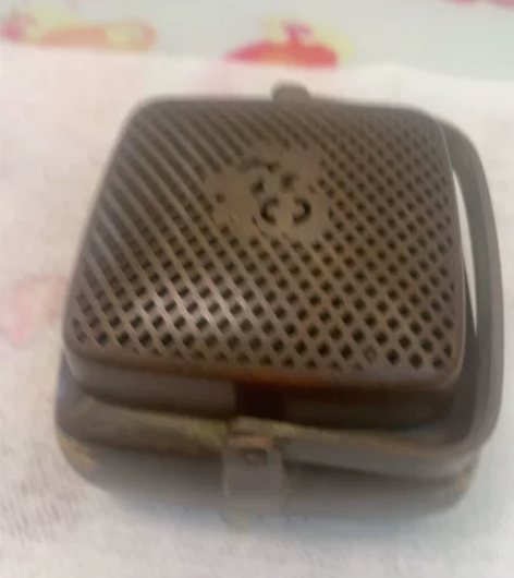 钝铜手提点金熏香炉居家茶桌室内摆件,底直径...