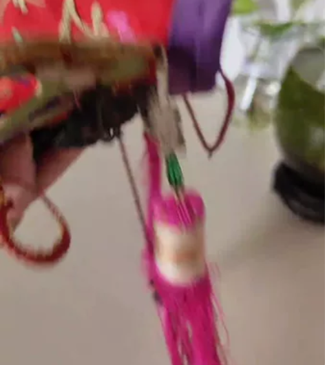 八仙银帽花，老的一个八仙银鎏金童帽，完完整...