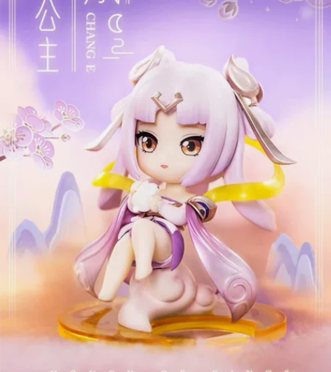 王者荣耀嫦娥Q版手办 无盒无卡仅手办 无瑕...