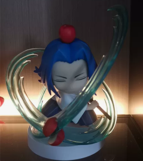 【王者荣耀手办】 周瑜（无盒卡，刀影接口处...