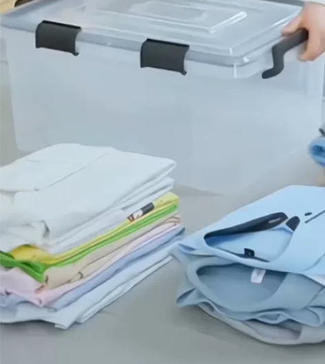 【超市撤柜】全新包邮密封收纳箱防潮透明塑料...