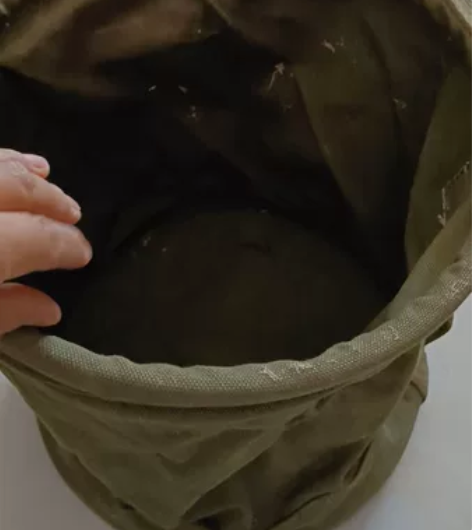 70年代的帆布水桶收纳桶捞鱼的好工具 桶身...