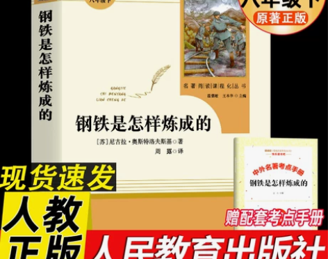 钢铁是怎样炼成的 八年级下册必读课外书 无...