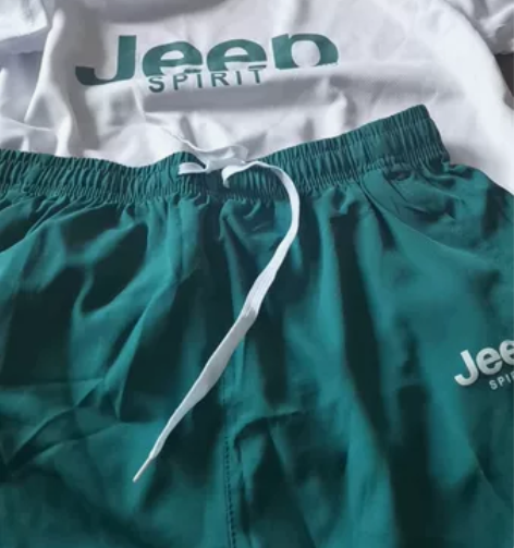 JEEP吉普运动套装男跑步男短袖T恤夏季速...