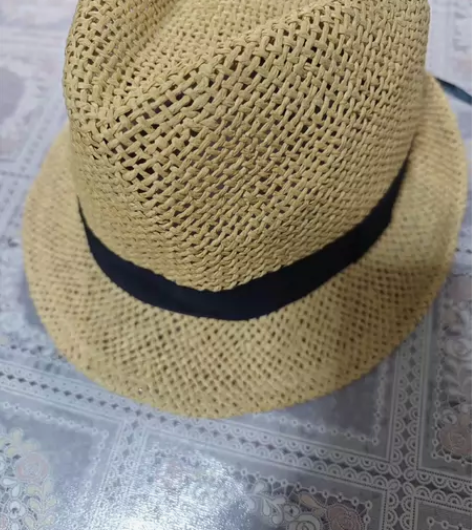 拍照搭配利器，一个白色大帽檐，一个小礼帽，...