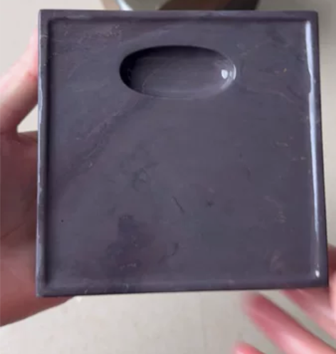 端砚有冻岩砚台 规格10 x 10.3x4...