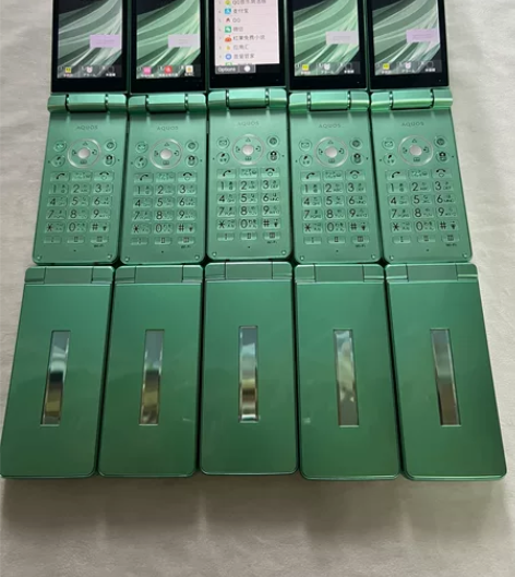 薄荷绿夏普805sh 库存靓机,夏普翻盖手...