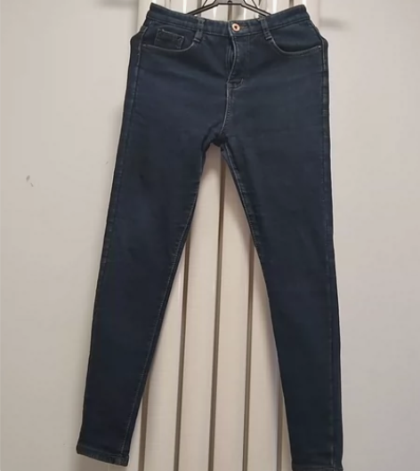 加绒小脚牛仔裤，深蓝色，70的腰围，超值，...