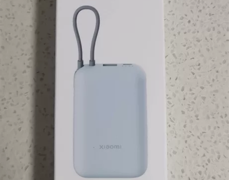 小米自带线充电宝10000mah毫安时，口...