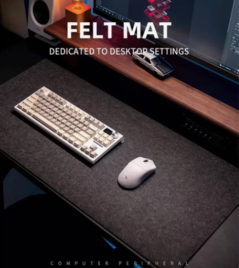 毛毡超大吸汗鼠标垫电竞游戏桌垫学生写字桌面...