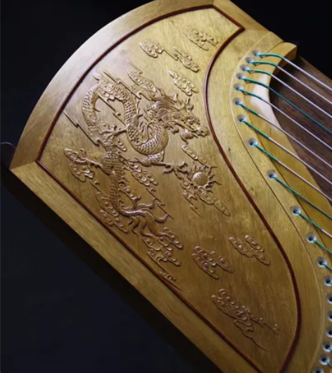 【龙凤呈祥】小叶桢楠专业演奏古筝 【尺寸】...