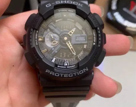 卡西欧黑武士手表ga110黑金黑武士防水运...