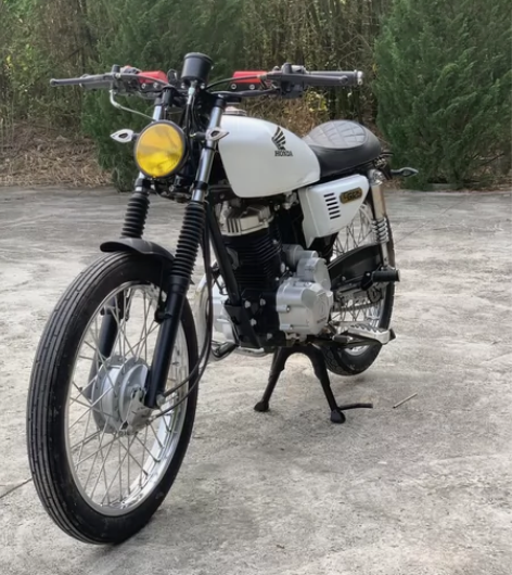 二手摩托车五羊本田cg125复古平板车 造...