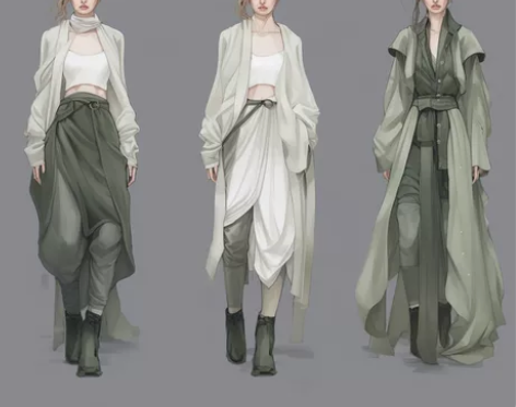 设计稿，各种服装设计图稿 我们的设计图包括...