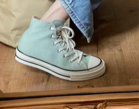 匡威1970s 薄荷绿高帮休闲帆布鞋 [闪...