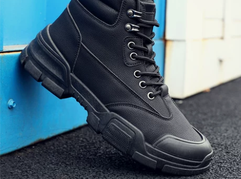 春春秋男鞋加绒保暖棉鞋高帮男士马丁靴工装靴...