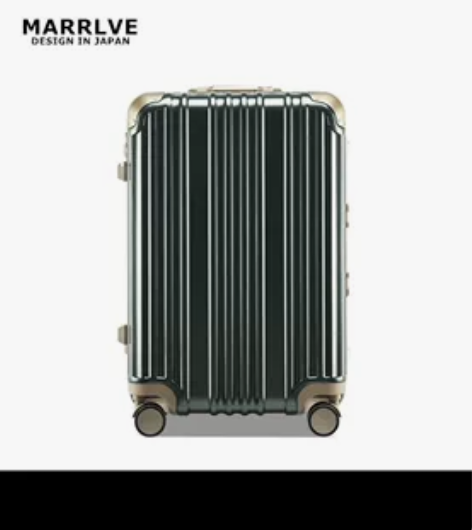 出MARRLVE铝框高端PC拉杆箱密码箱旅...