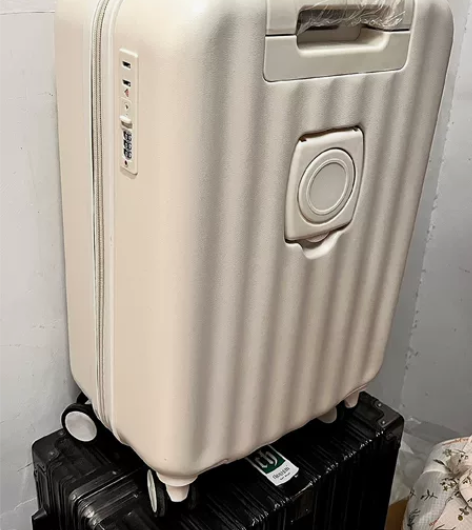 多功能同款行李箱前开口带USB充电商务登机...