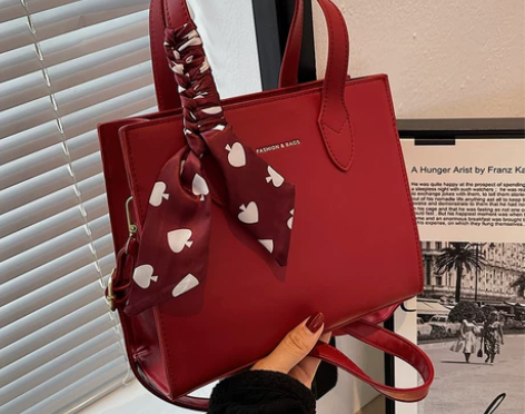 婚包大容量包包女小众平时可用红包手提红色结...