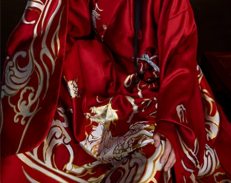 ?【白泽】如梦霓裳原创交领汉服男道袍织金披...