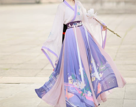 蝉佩汉服女正品原创中国风宋制交领齐腰襦裙古...