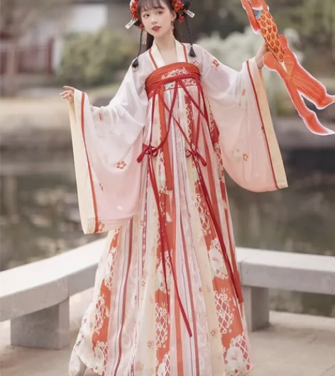 只试穿（原创汉服女南北朝交领齐腰胸襦裙中国...