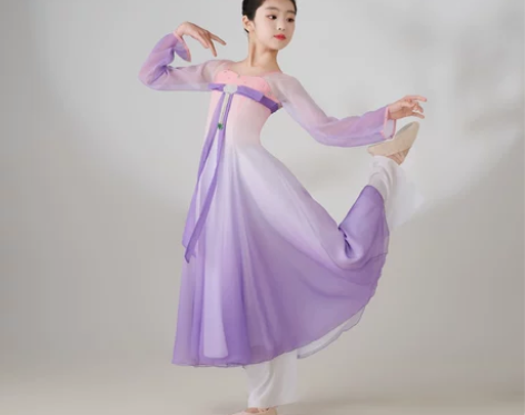 儿童古典舞演出服练功服飘逸玉灵儿中国风女汉...