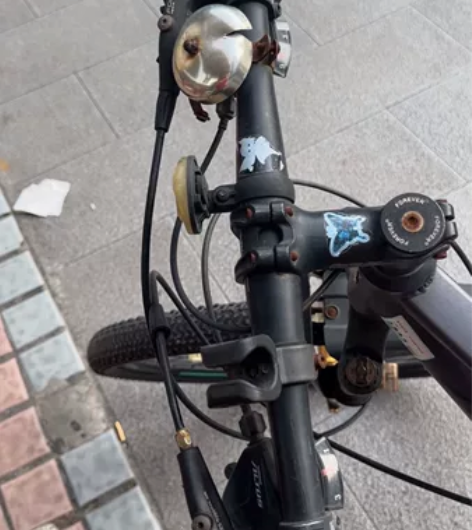 转让闲置永久山地自行车27.5双碟刹片 2...