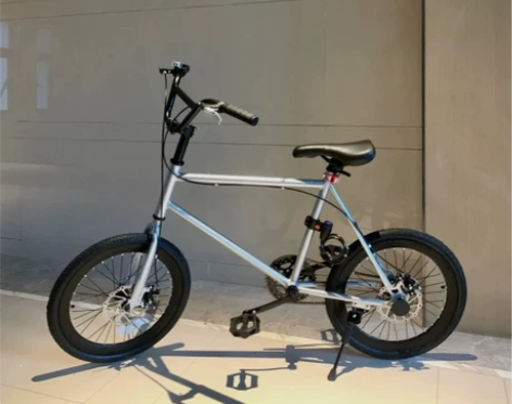 死飞自行车迷你20寸小轮男女学生双碟刹彩色...