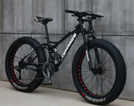 山地车自行车成人越野车沙滩雪地车4.0大轮...