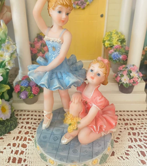 【现货】台资台湾树脂芭蕾女孩蓬蓬裙娃娃树脂...