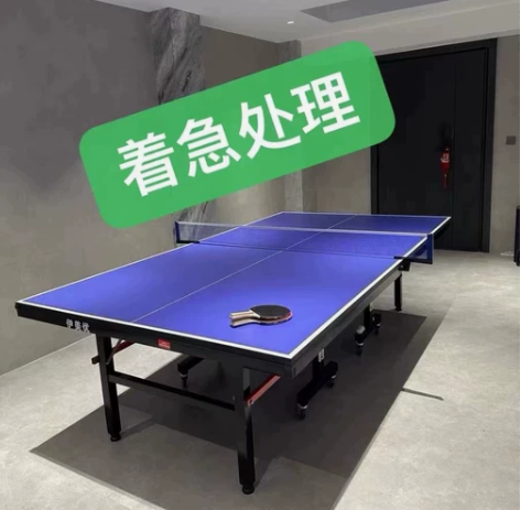 低价急出红双喜同款乒乓球桌家用可折叠带轮移...