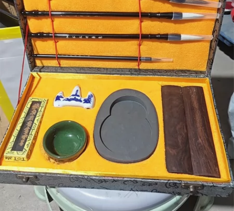 诺诗诺 毛笔套装初学者文房四宝礼盒 笔墨纸...