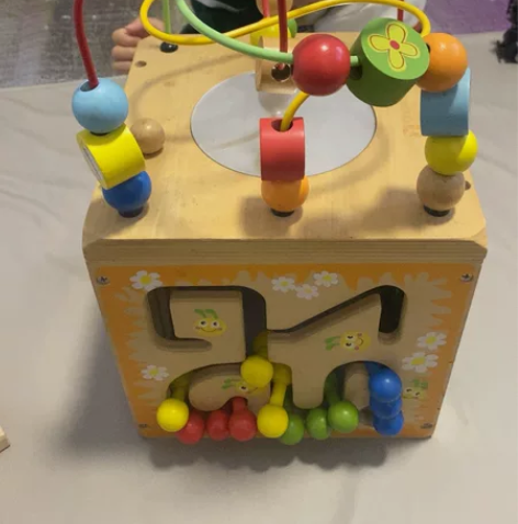 闲置物品多功能串珠宝宝益智百宝箱 送一个四...