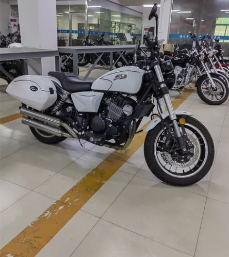 三洋品牌的双杠水冷复古车太子车摩托车。 全...