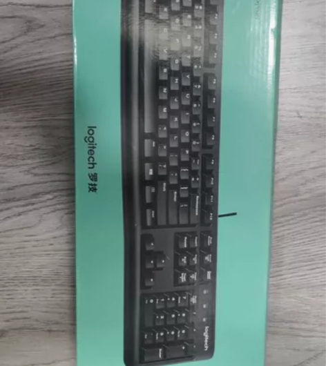 罗技  K120有线办公键盘 全尺寸 黑色...