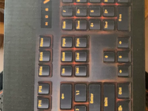 雷柏V500PRO游戏键盘，背光红柚版。全...