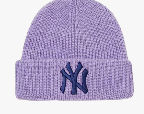 MLB韩国正品毛线帽,紫色显肤白,大头勿拍...