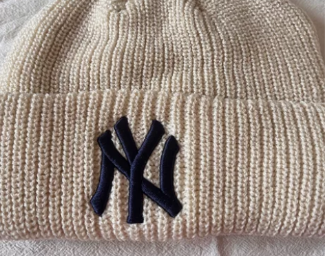 全新MLB毛线帽 细节都是苹果原相机拍的，...