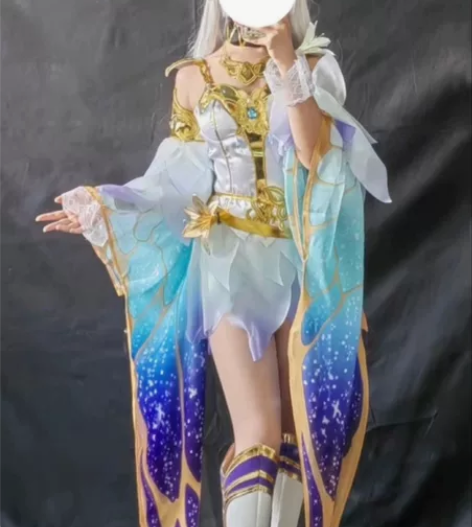 王者荣耀cos服貂蝉金色仲夏夜之梦cos服...